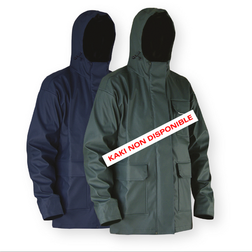 Manteau Orage veste de pluie en semi-PU imperméable Gamme «PRO» EN MARINE SEULEMENT - Style 2055