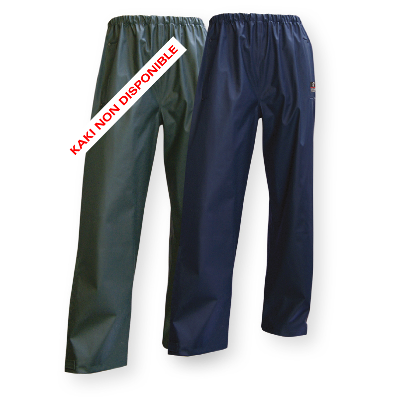 Pantalon Tonnerre de pluie en semi-PU imperméable – Gamme «PRO» EN MARINE SEULEMENT - Style 1252